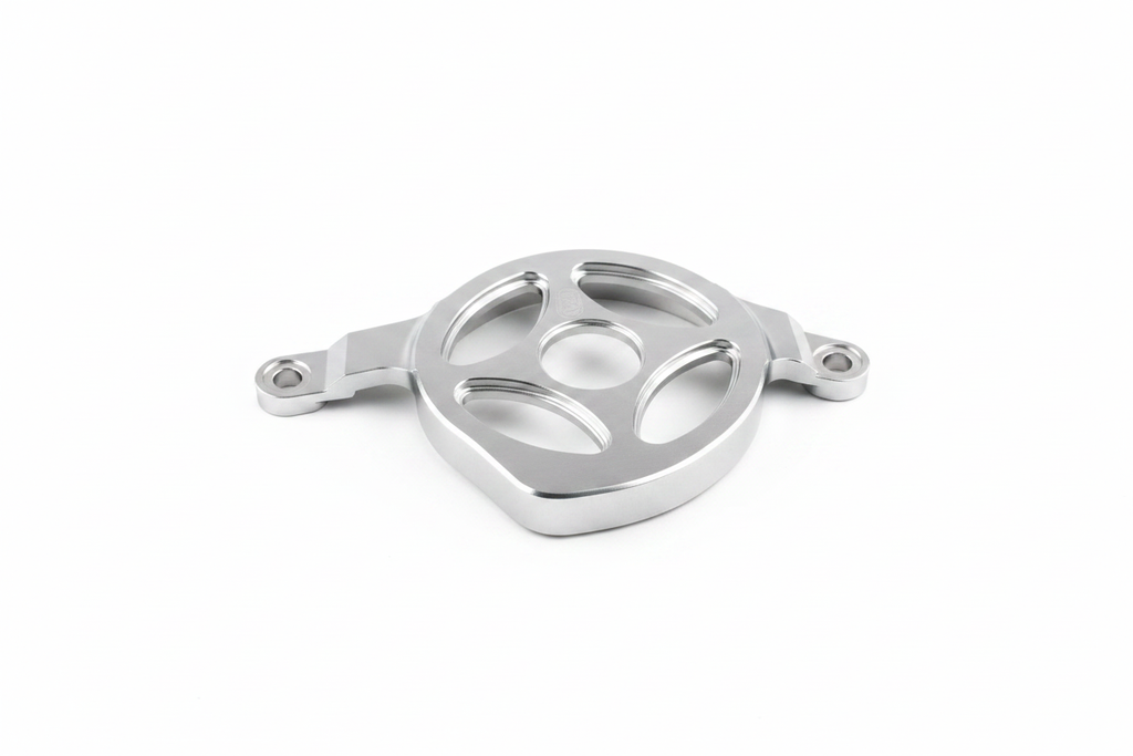 Motor cover on white background