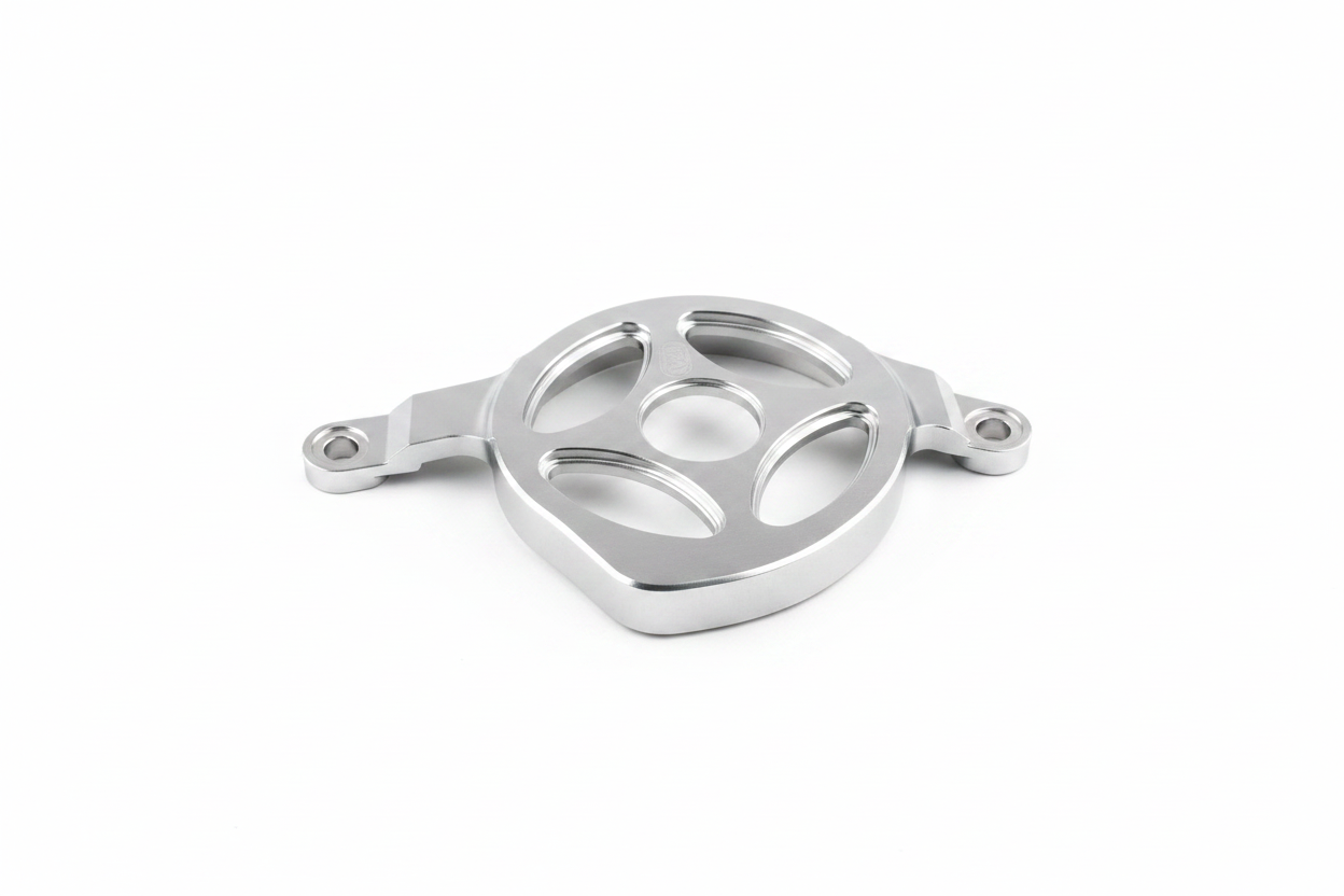 Motor cover on white background